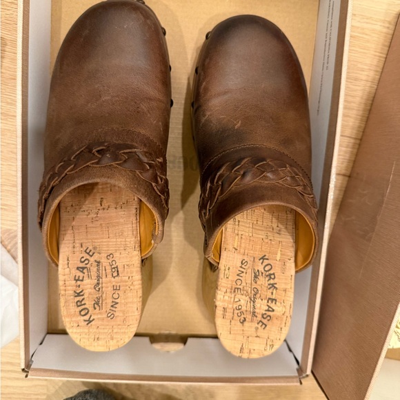 Kork Ease sz 7 clogs leather brown - Picture 3 of 7